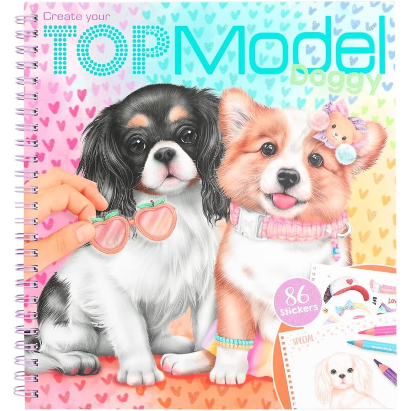 Create Your Top Model Doggy Design Sticker Book