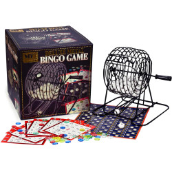 M.Y Deluxe Bingo Game - Complete With Bingo Balls Dispenser Bingo Cards