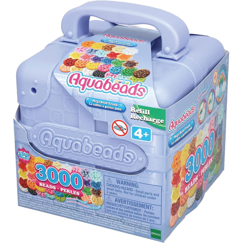 Aquabeads Mega Bead Trunk with 3000 Multicoloured Beads