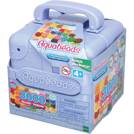 Aquabeads Mega Bead Trunk with 3000 Multicoloured Beads