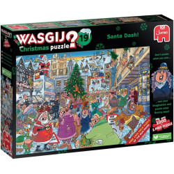 Jumbo Wasgij Christmas 19 - Santa Dash, Jigsaw Puzzle For Adults, 2 X 1000 Piece