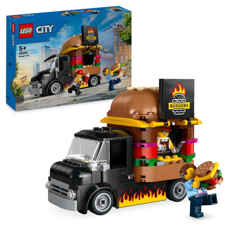 Lego 60404 City Burger Van, Food Truck Vehicle