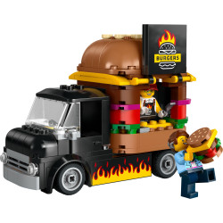 Lego 60404 City Burger Van, Food Truck Vehicle