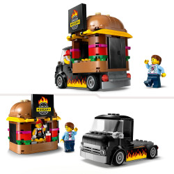 Lego 60404 City Burger Van, Food Truck Vehicle