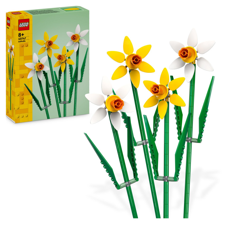 Lego Creator Daffodils Artificial Faux Flowers Set 40747