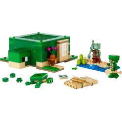 Lego Minecraft The Turtle Beach House With Animal Toys 21254