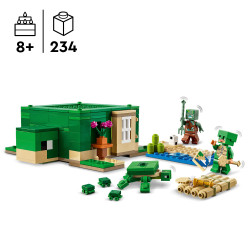 Lego Minecraft The Turtle Beach House With Animal Toys 21254