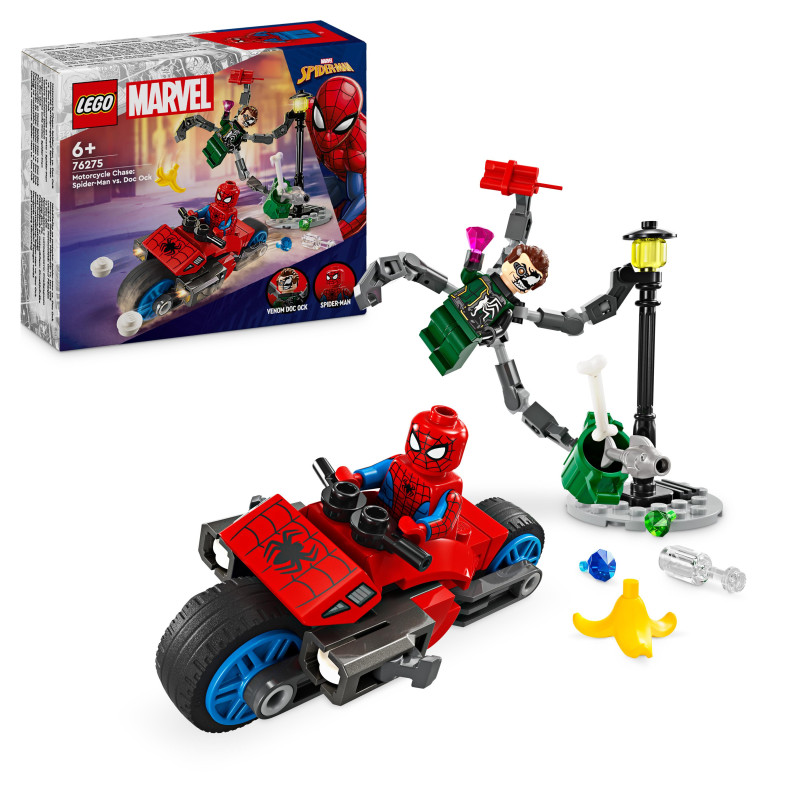 Lego Marvel Motorcycle Chase: Spider-Man Vs. Doc Ock 76275