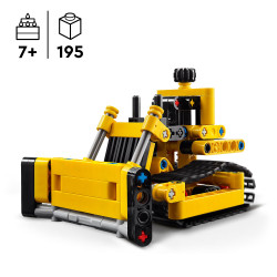 Lego Technic Heavy-Duty Bulldozer Construction Toy 42163