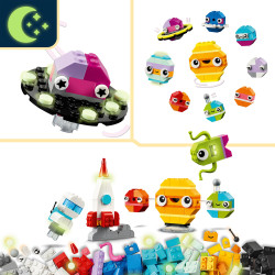 Lego Classic Creative Space Planets With Toy Rocket 11037