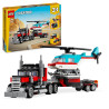 Lego Creator 3in1 Flatbed Truck With Helicopter Toy 31146