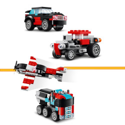 Lego Creator 3in1 Flatbed Truck With Helicopter Toy 31146