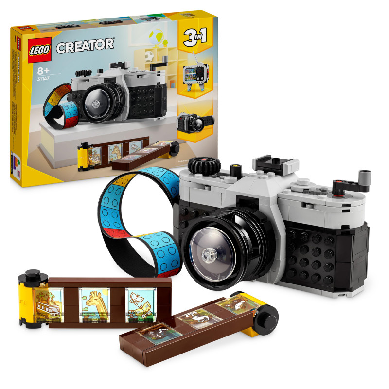 Lego Creator 3in1 Retro Camera Toy For Girls And Boys 31147 Lego Creator 3in1 Retro Camera Toy For Girls And Boys 31147