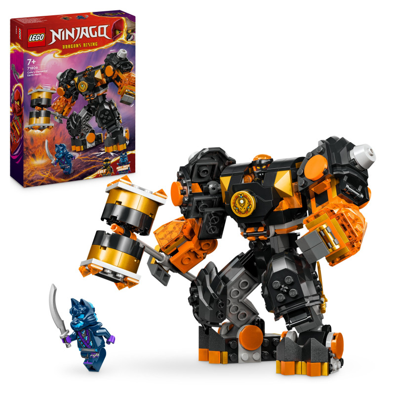 Lego Ninjago Cole’s Elemental Earth Mech Action Figure 71806