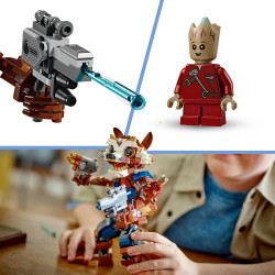 Lego Marvel Rocket & Baby Groot Buildable Toy Figures 76282