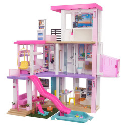 Barbie Dreamhouse Dollhouse with 75+ Accessories Elevator Lights