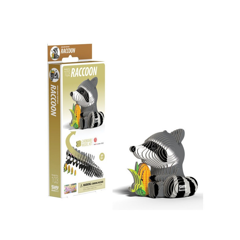 Eugy Build Your Own 3d Model Racoon