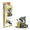 Eugy Build Your Own 3d Model Raccoon