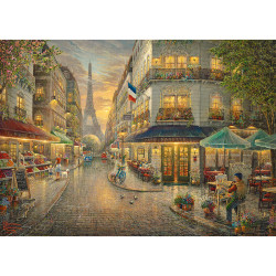 Gibsons Thomas Kinkade Paris Cafe 1000 Piece Jigsaw Puzzle