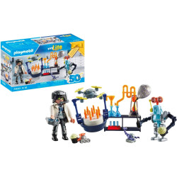 Playmobil 71450 My Life: Researchers with Robots, science-themed party in the lab