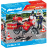 Playmobil 71466 Action Heroes: Motorcycle & Oil Spill Incident