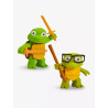 Mutant Mayhem Turtle Tots Leonardo and Donatello toy figurines 8.5cm
