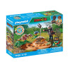 Playmobil Dino Stegosaurus nest with egg thief 71526