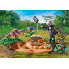 Playmobil Dino Stegosaurus nest with egg thief 71526