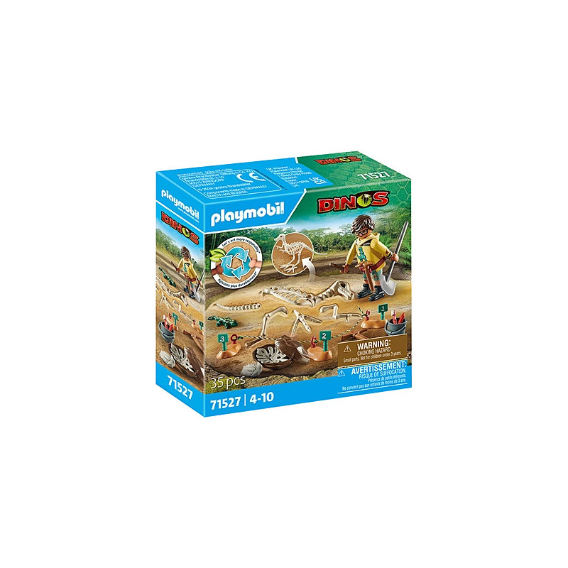 Playmobil Archaeological dig with dinosaur skeleton  71527