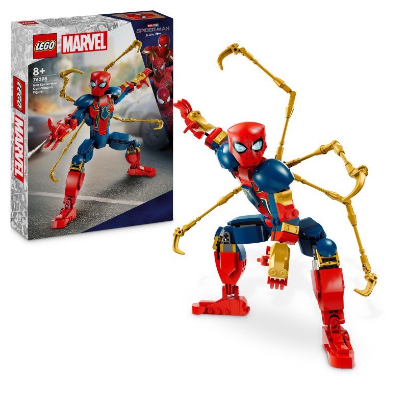 LEGO Marvel Iron Spider-Man Construction Figure Set 76298