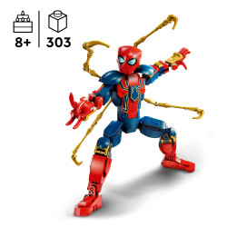 LEGO Marvel Iron Spider-Man Construction Figure Set 76298