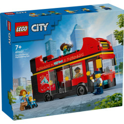 LEGO City Red Double-Decker Sightseeing Bus Toy Set 60407