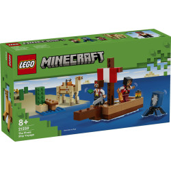 LEGO Minecraft The Pirate Ship Voyage Building Toy Set 21259