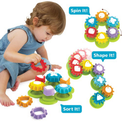 Yookidoo Bath Toys Shape N’ Spin Gear Sorter