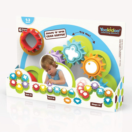 Yookidoo Bath Toys Shape N’ Spin Gear Sorter
