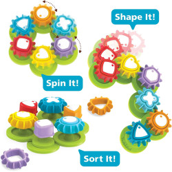 Yookidoo Bath Toys Shape N’ Spin Gear Sorter