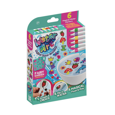 Water Art Magical Water Markers - 6 Pen Pack Fairy Garden Theme