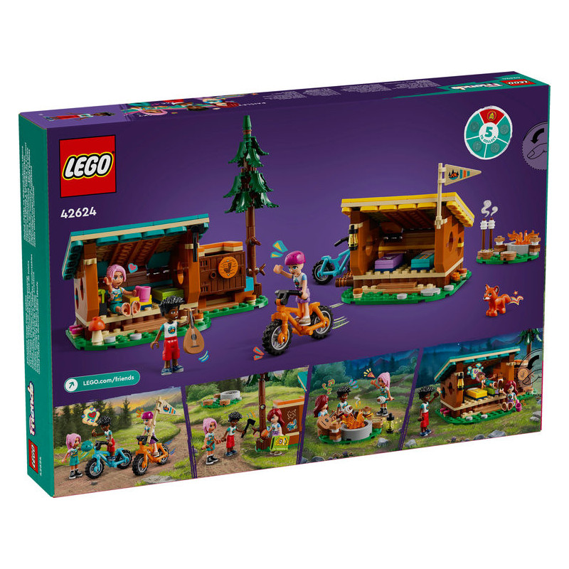 LEGO Friends Adventure Camp Cosy Cabins Building Toy 42624 LEGO Friends Adventure Camp Cosy Cabins Building Toy 42624