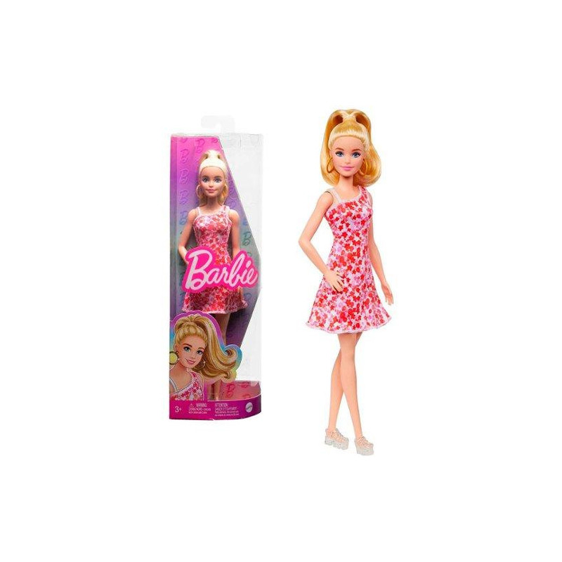 Fashionista Doll - 205 with Blonde Ponytail and Floral Dress Fashionista Doll - 205 with Blonde Ponytail and Floral Dress