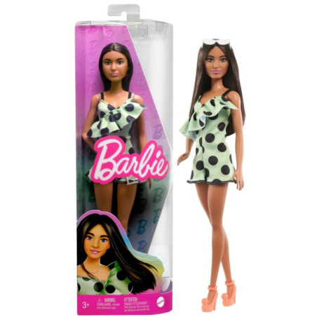 Barbie Fashionistas Doll - 200 Brunette With Polka Dot Romper