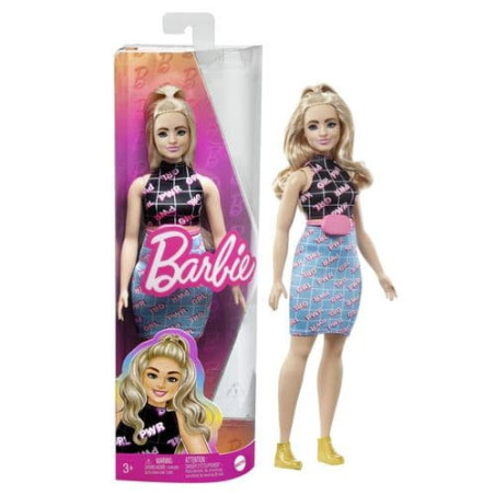 Barbie Fashionistas Doll - 202 Curvy Blonde in Girl Power Outfit
