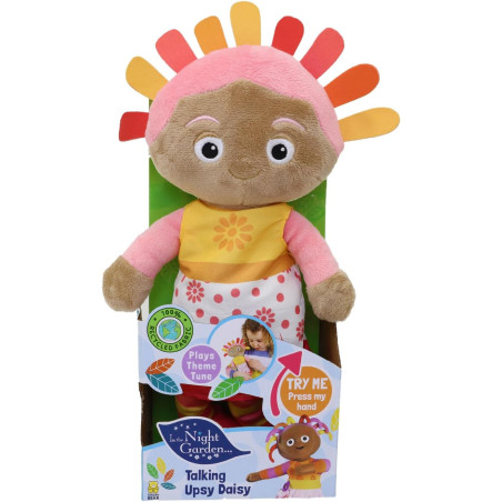 In the Night Garden Upsy Daisy Talking Teddy Bear Plush Cbeebies