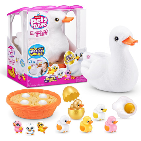 Pets Alive Mama & Baby Surprise Zuru Mama Duck Electronic Pet Toy