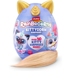 Rainbocorns Kittycorn Surprise Series 3 by ZURU Collectible Plush Toy Stuffed Animal Surprise Eggs Random Pick