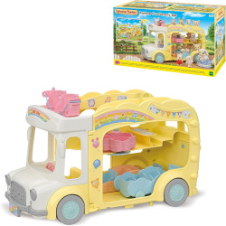 Sylvanian Families 5744 Rainbow Fun Nursery Bus