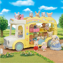Sylvanian Families 5744 Rainbow Fun Nursery Bus