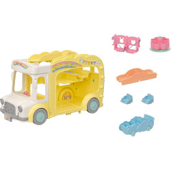Sylvanian Families 5744 Rainbow Fun Nursery Bus