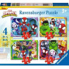 Spidey & His Amazing Friends 4 in a Box - 12 + 16 + 20 + 24 Pieces Ravensburger Puzzle