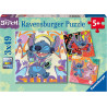 Disney Stitch Ravensburger Jigsaw Puzzle 3 x 49 Pieces