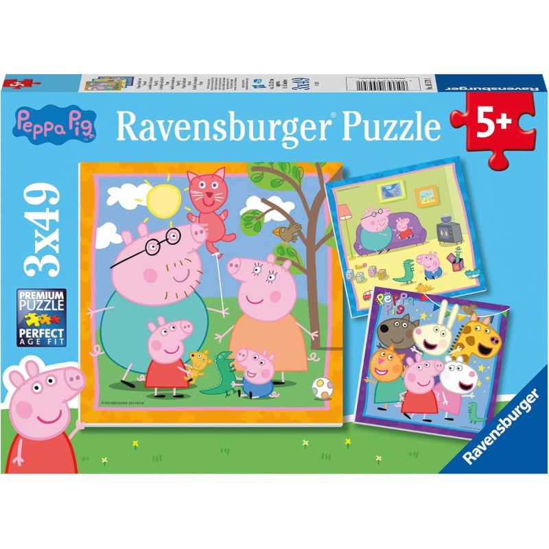 Ravensburger Peppa Pig Jigsaw Puzzle 3 x 49